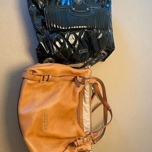 2 Bags:  Michael Kors (tan) & Coach (black) for $22